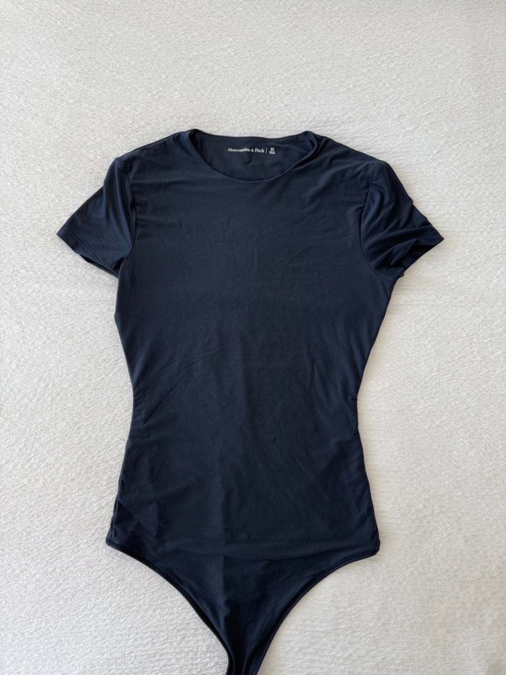 Abercrombie & Fitch Navy Blue Short-Sleeve Crew Neck Bodysuit